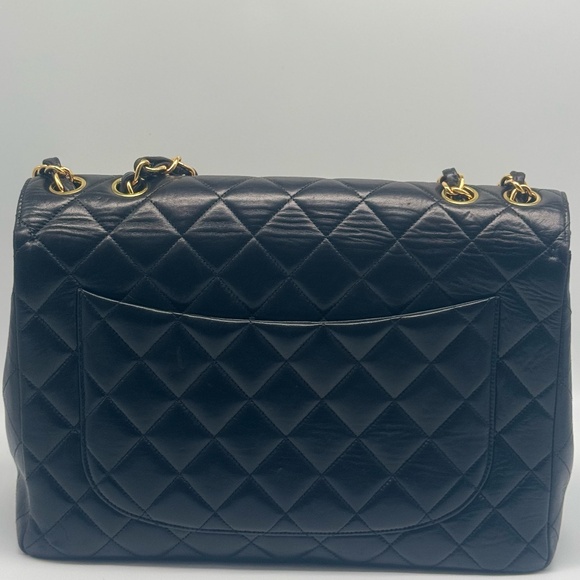 SOLD Chanel Jumbo Single Flap Shoulder Bag with Black Interior Series (96-97) - Picture 3 of 16